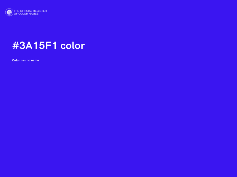 #3A15F1 color image