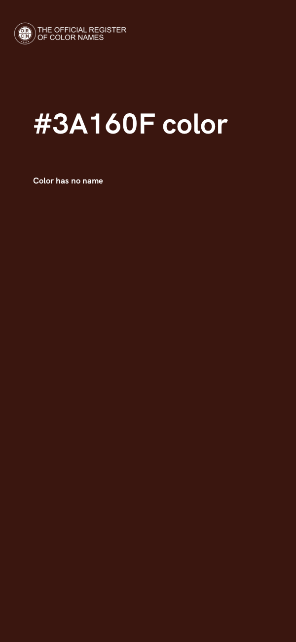 #3A160F color image