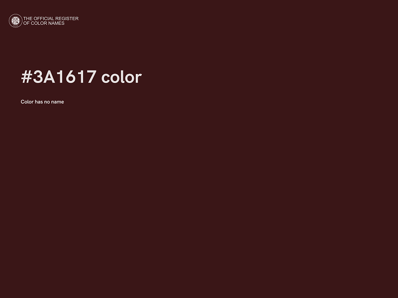 #3A1617 color image