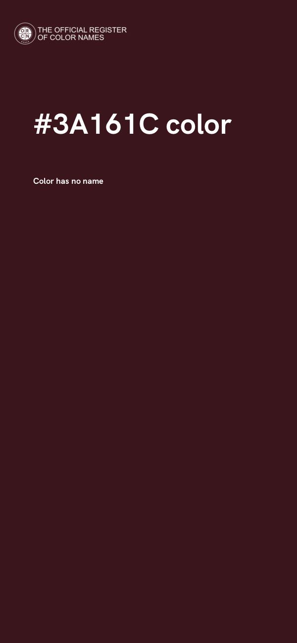 #3A161C color image