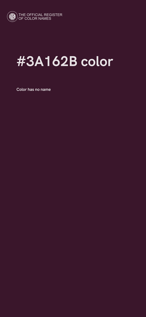 #3A162B color image