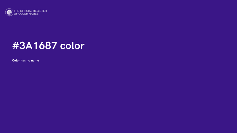 #3A1687 color image