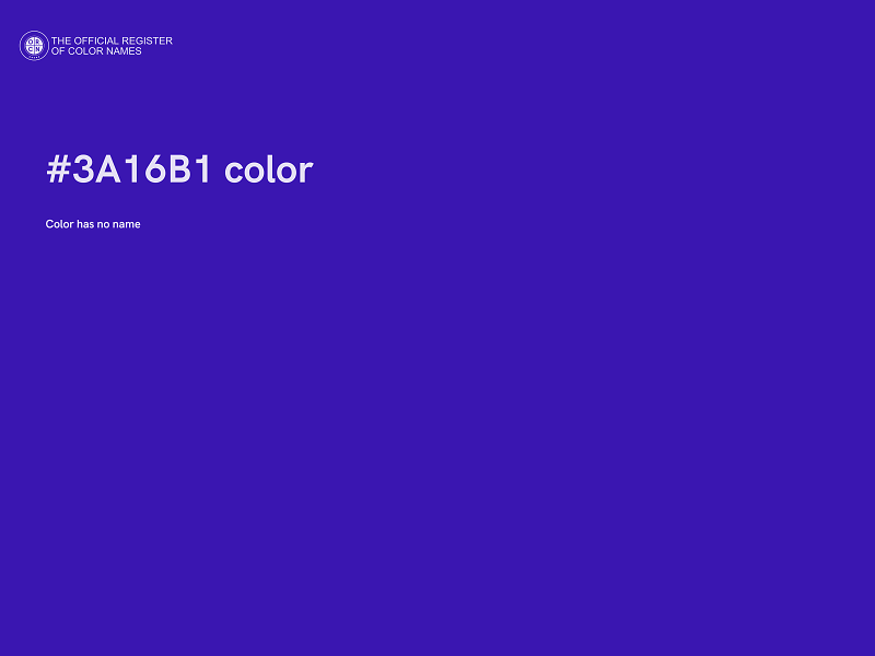 #3A16B1 color image