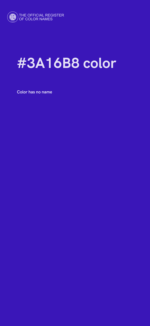 #3A16B8 color image