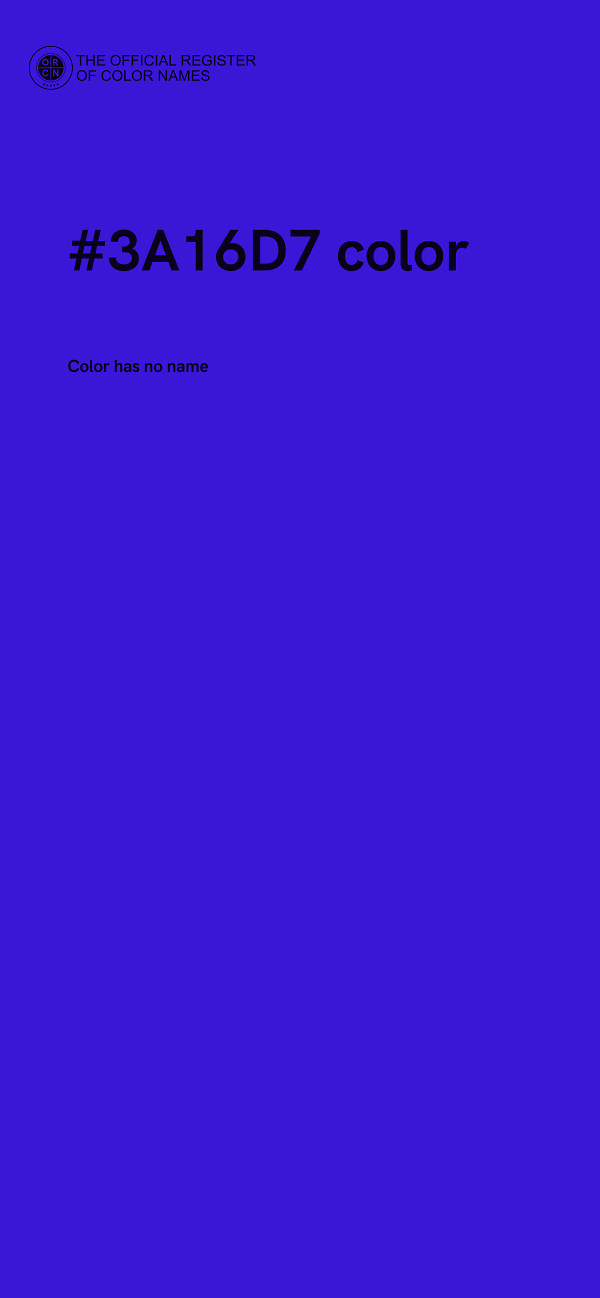 #3A16D7 color image
