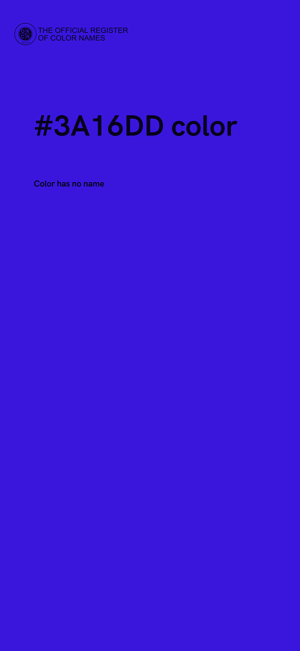 #3A16DD color image