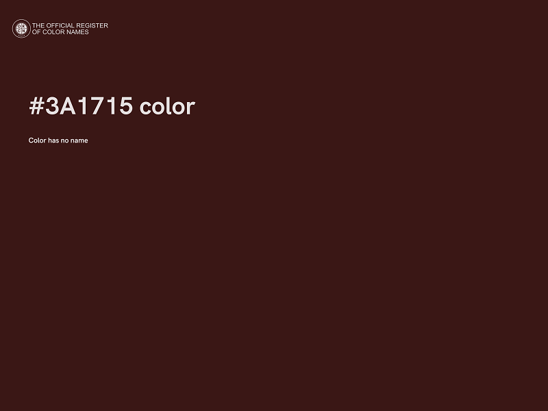 #3A1715 color image