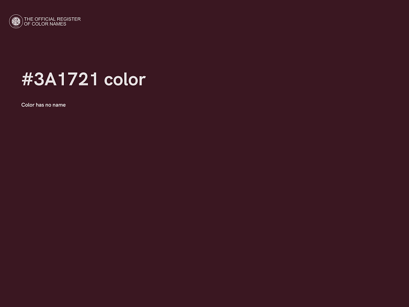 #3A1721 color image