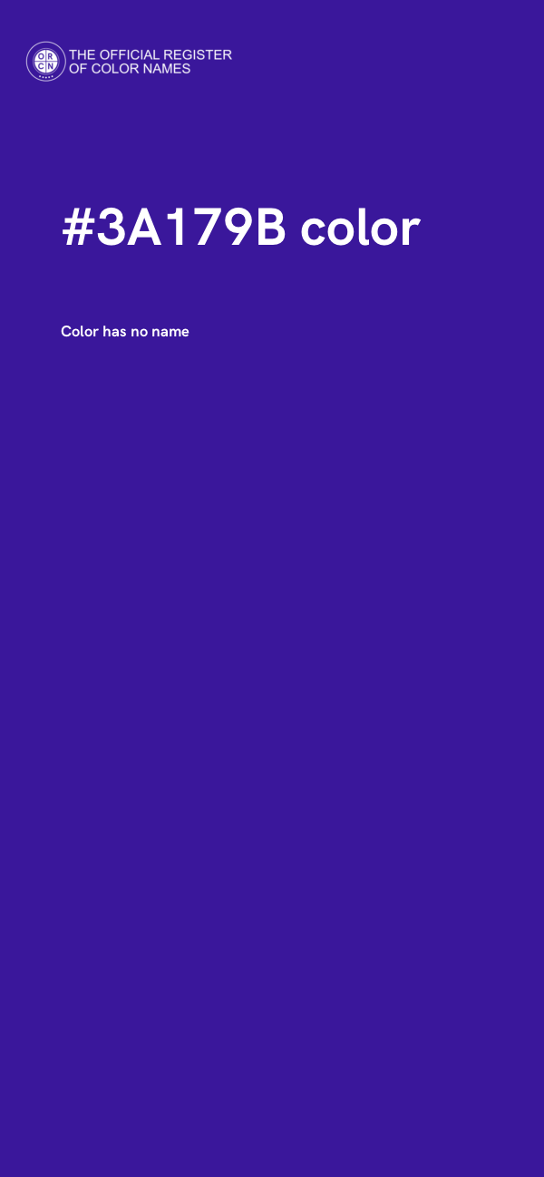 #3A179B color image