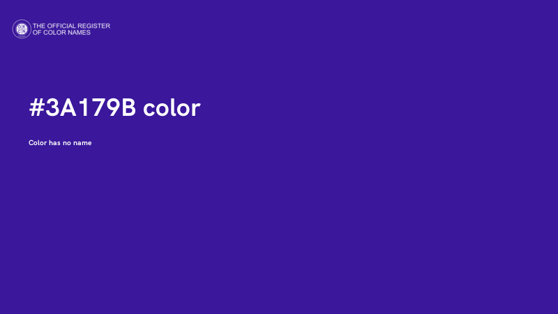 #3A179B color image