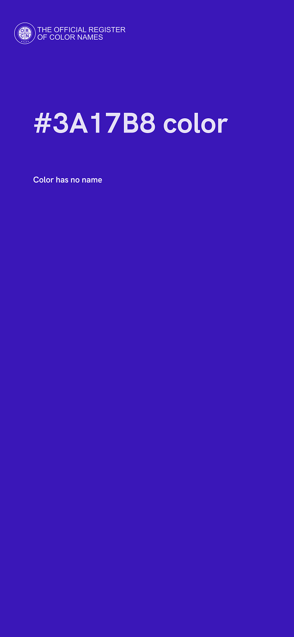 #3A17B8 color image