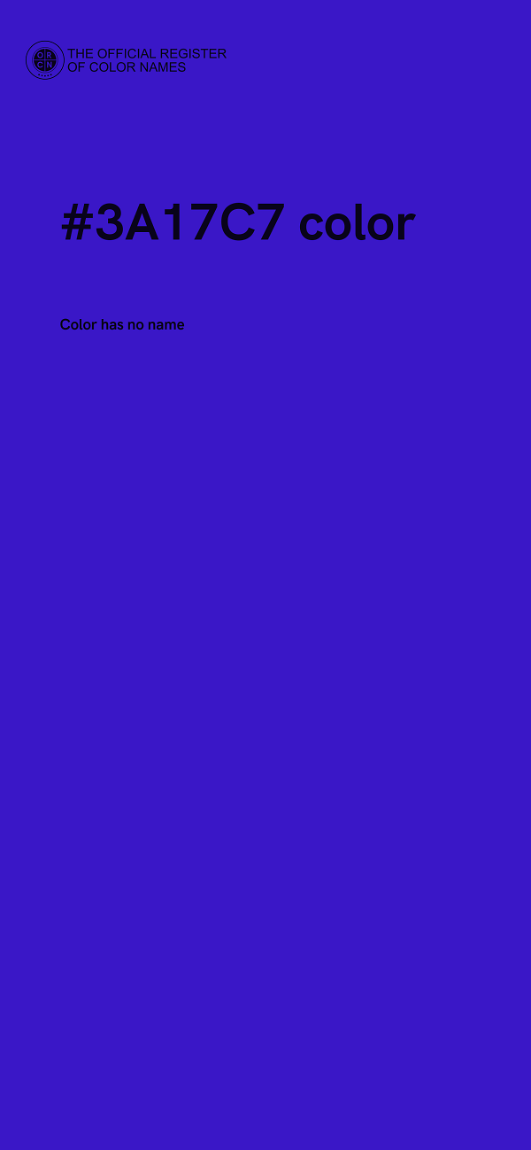 #3A17C7 color image