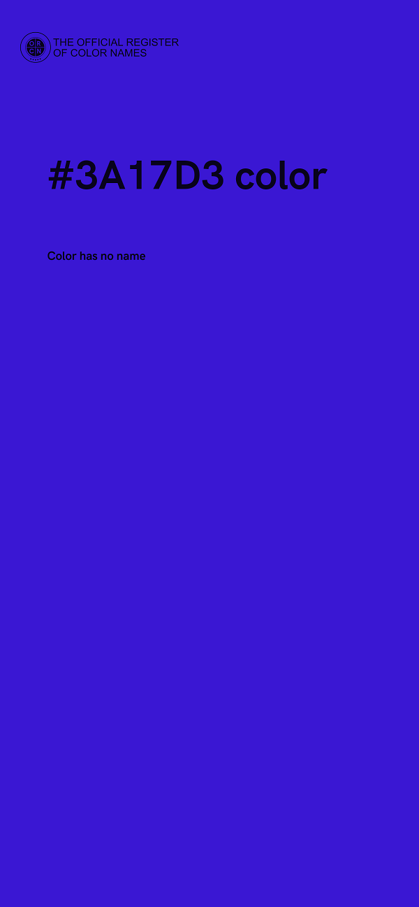 #3A17D3 color image