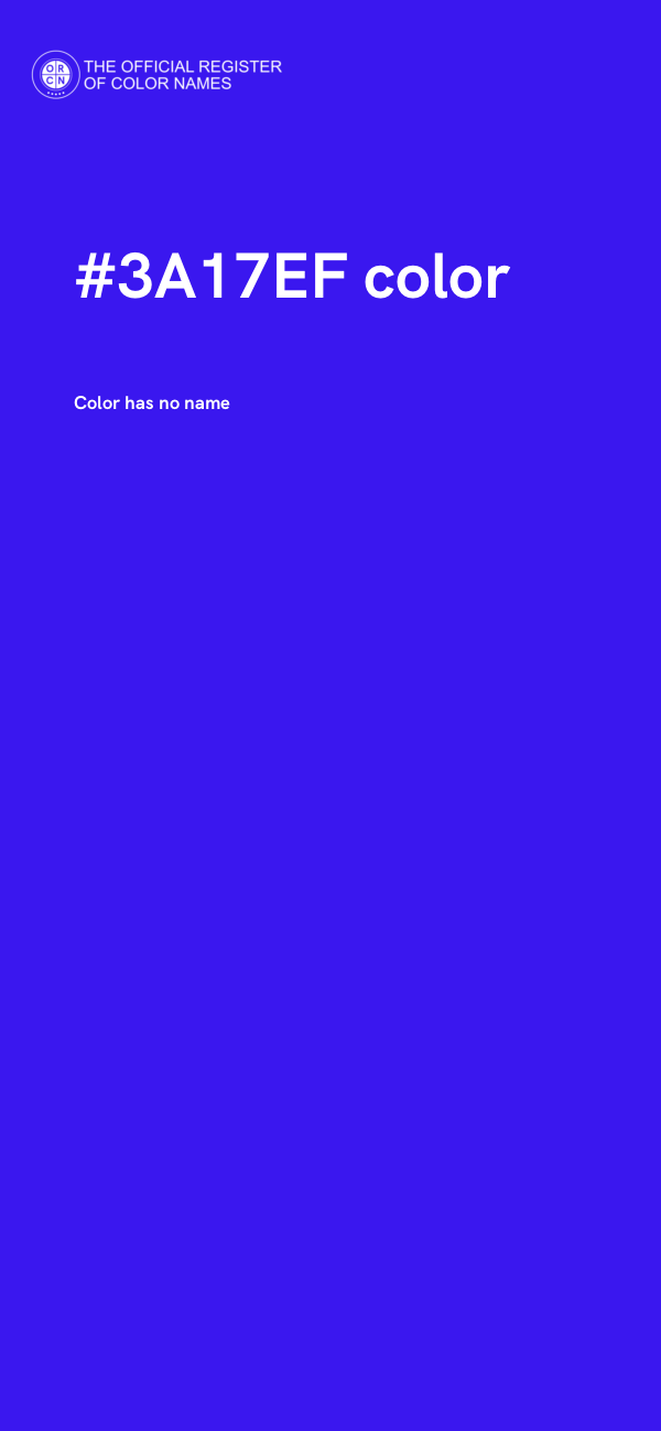 #3A17EF color image