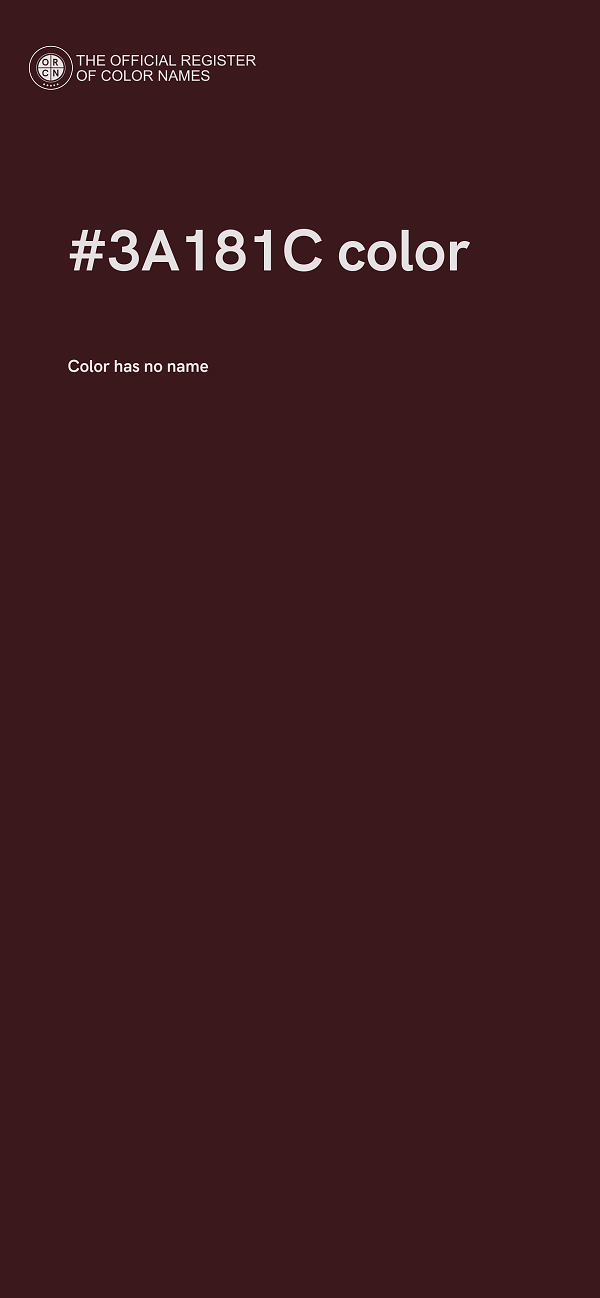 #3A181C color image