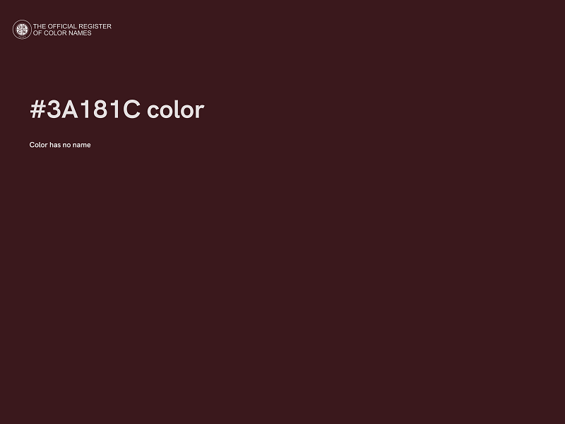 #3A181C color image