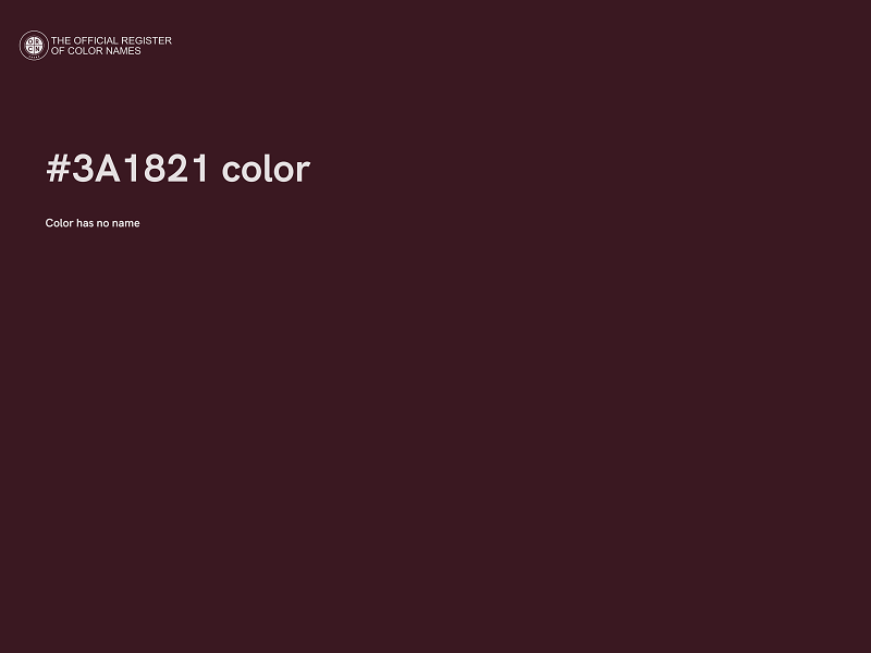 #3A1821 color image