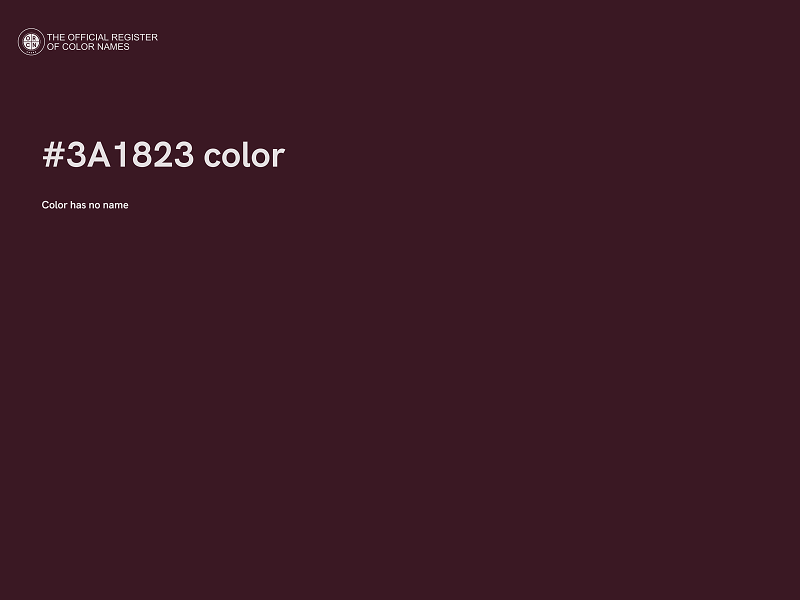 #3A1823 color image