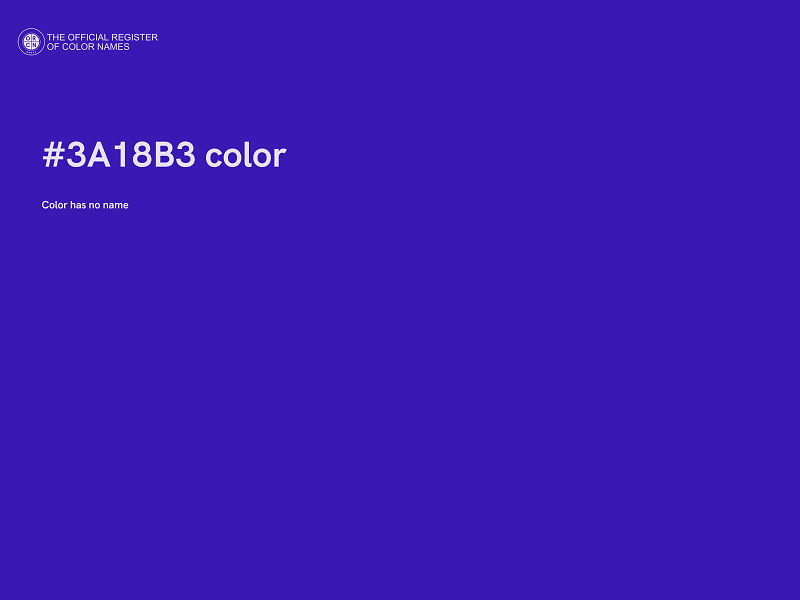 #3A18B3 color image