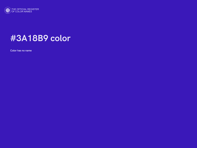 #3A18B9 color image