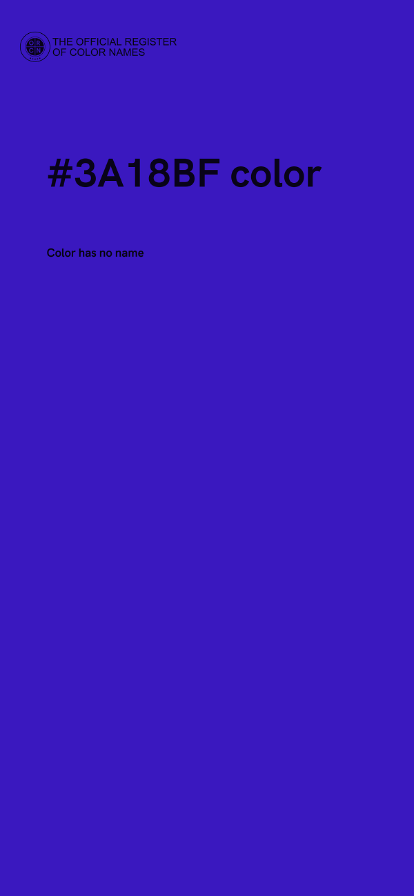 #3A18BF color image