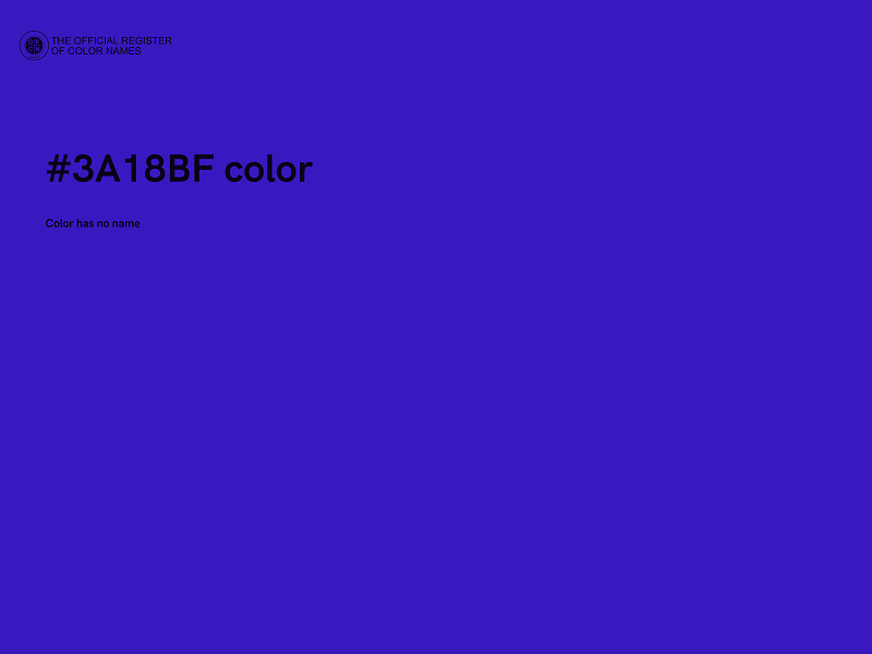 #3A18BF color image