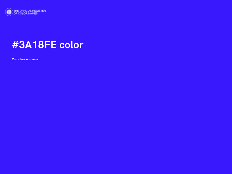#3A18FE color image