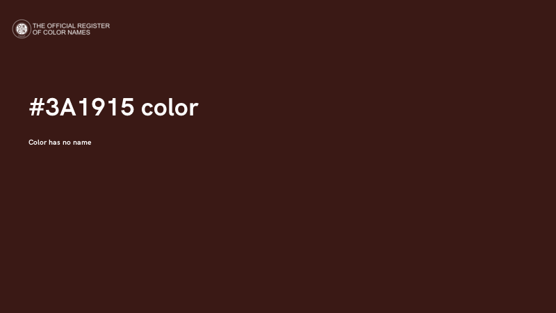#3A1915 color image
