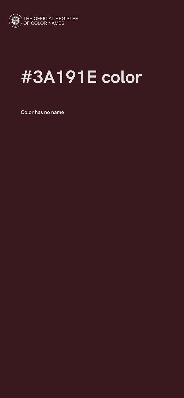 #3A191E color image
