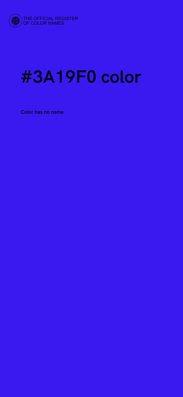 #3A19F0 color image