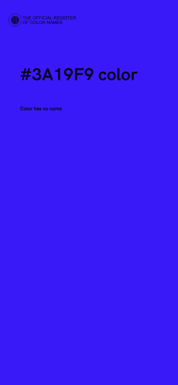 #3A19F9 color image