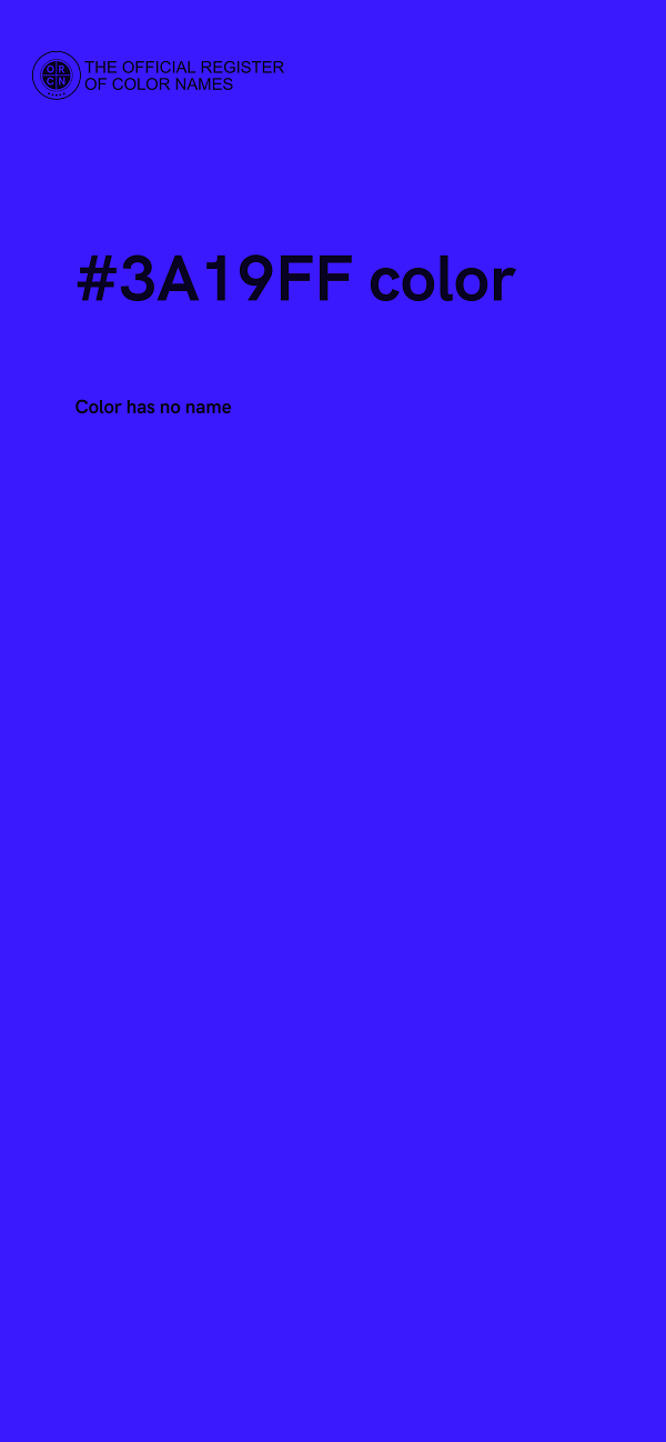 #3A19FF color image
