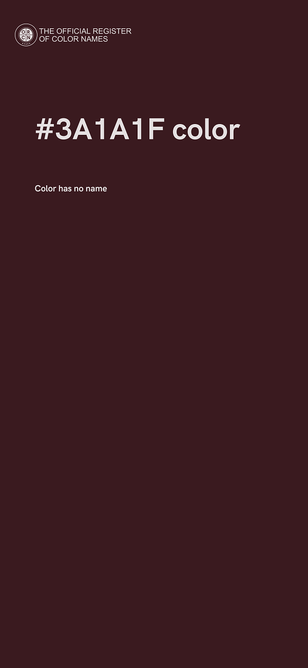 #3A1A1F color image