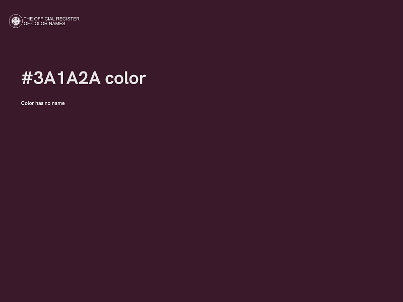 #3A1A2A color image