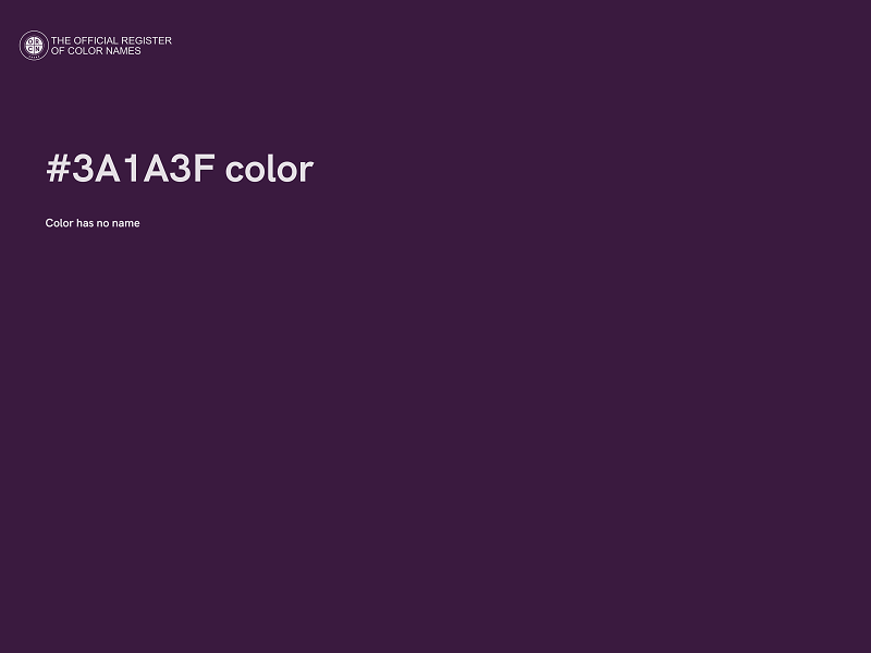 #3A1A3F color image