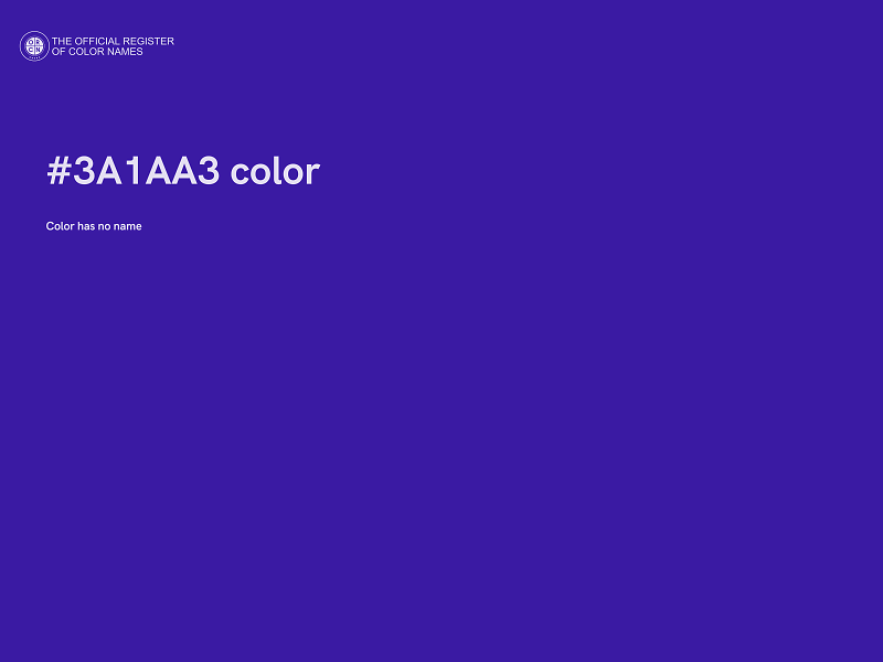 #3A1AA3 color image