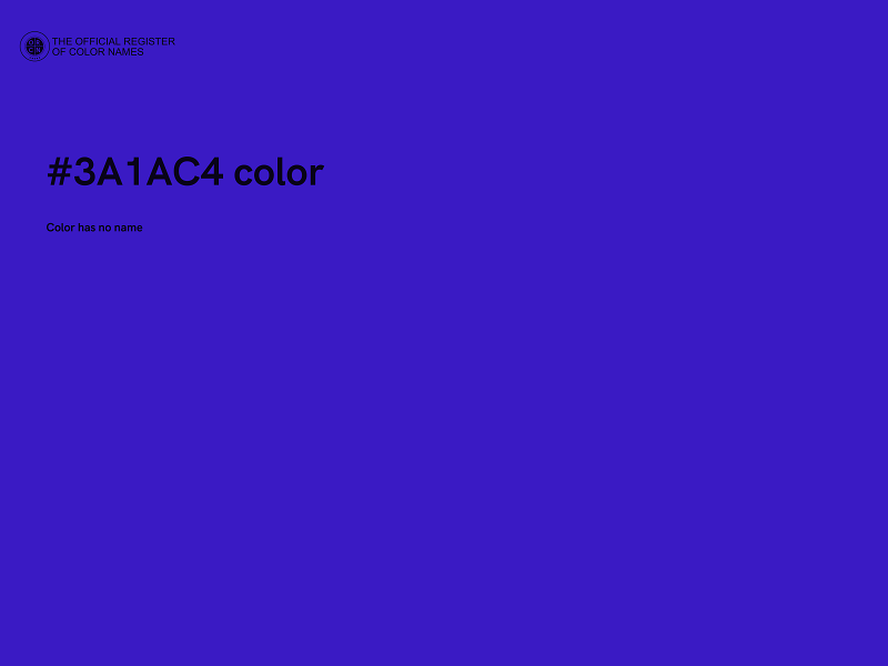 #3A1AC4 color image