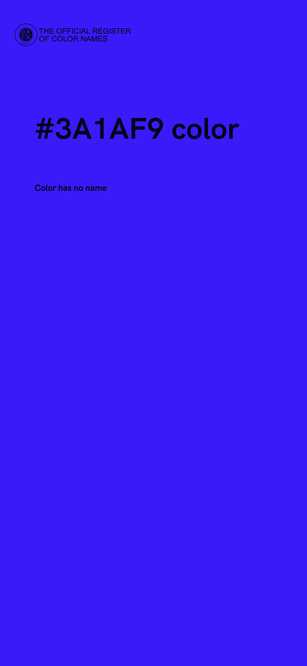 #3A1AF9 color image