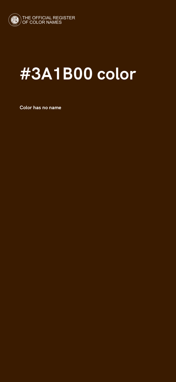 #3A1B00 color image