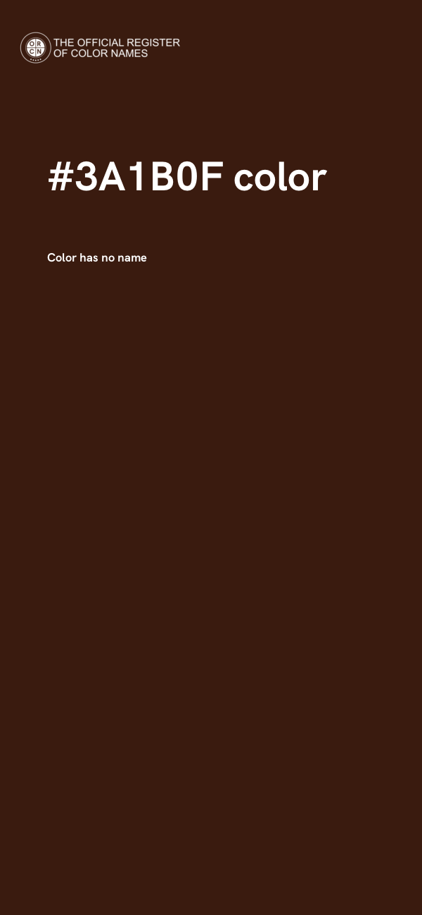 #3A1B0F color image
