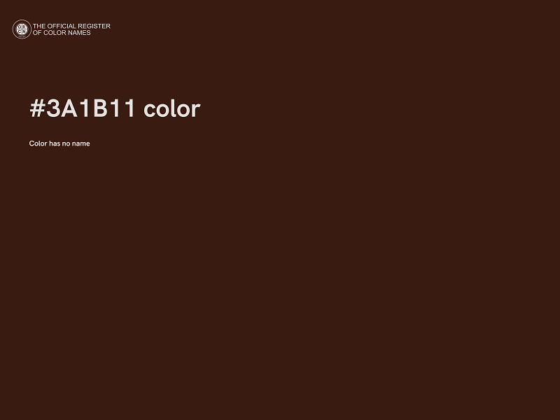 #3A1B11 color image