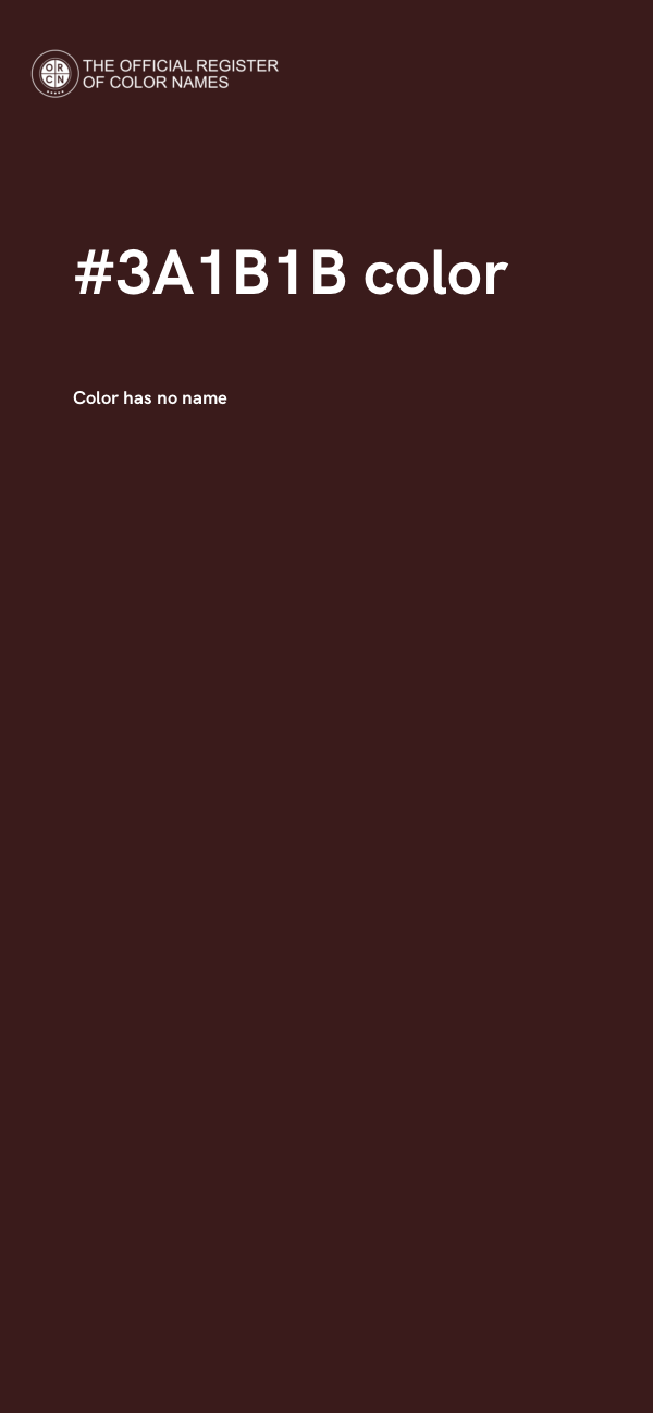 #3A1B1B color image