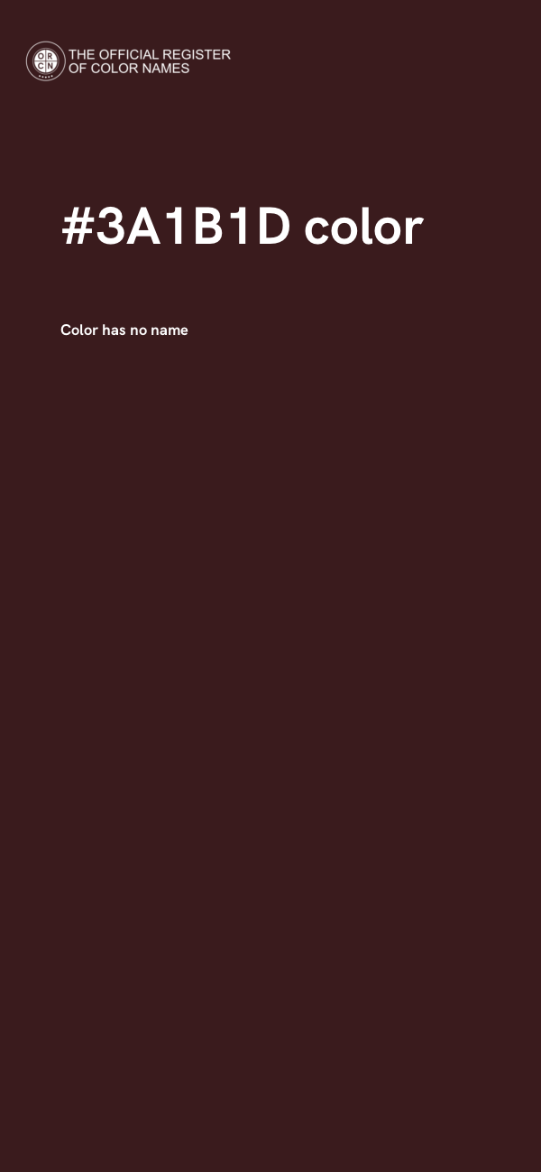 #3A1B1D color image