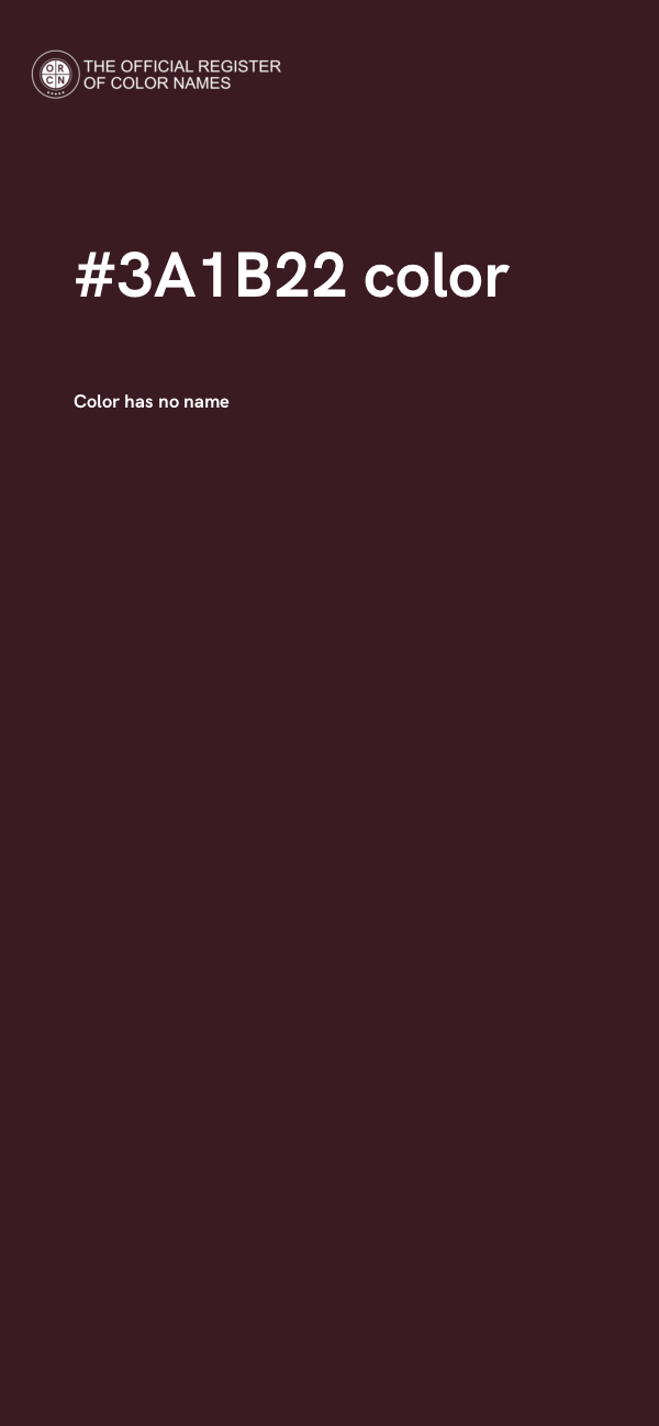 #3A1B22 color image