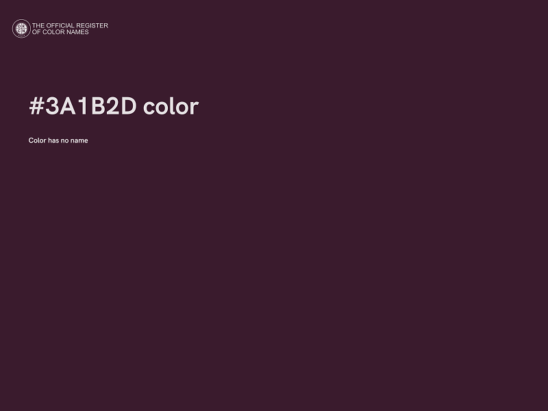 #3A1B2D color image