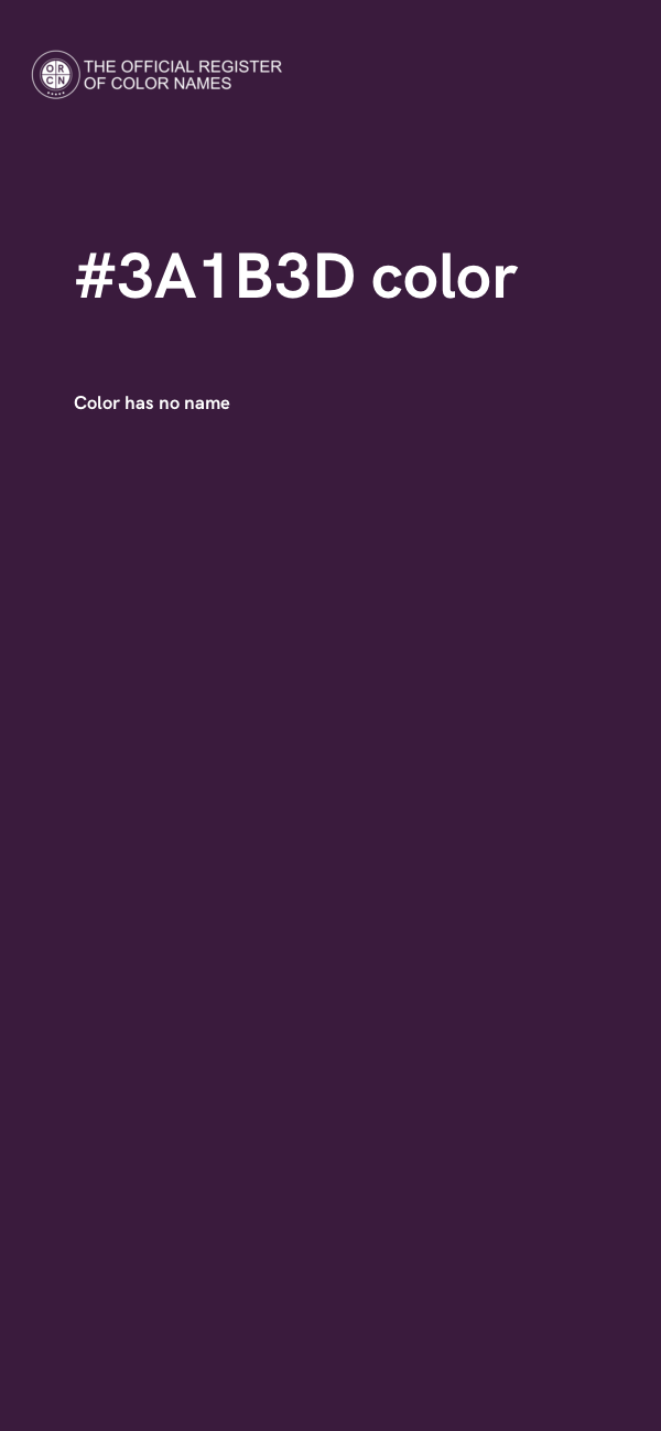 #3A1B3D color image