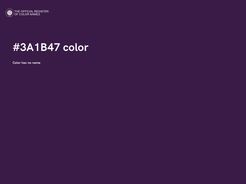 #3A1B47 color image