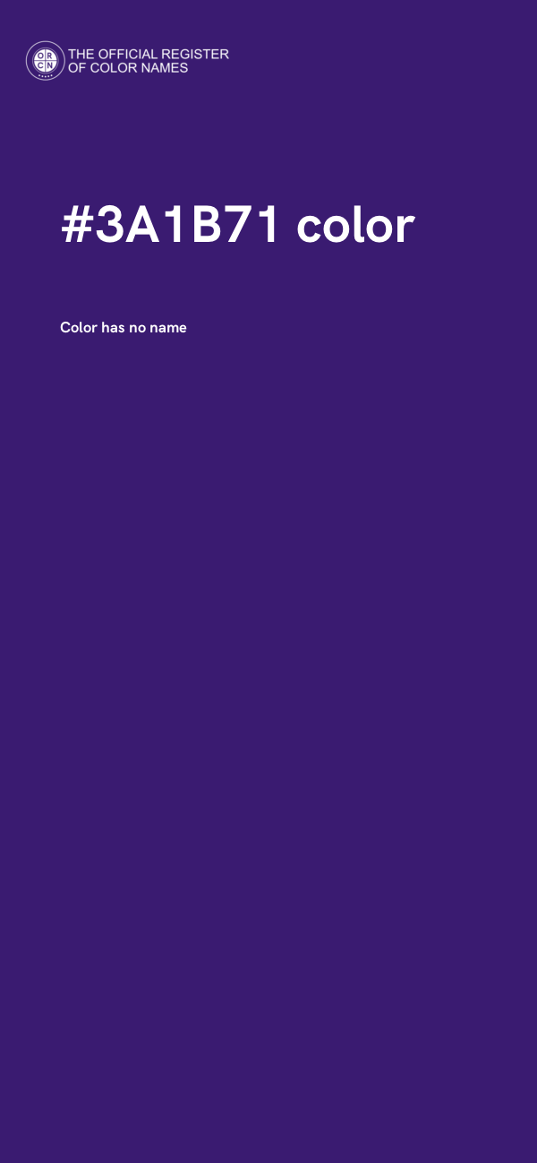 #3A1B71 color image