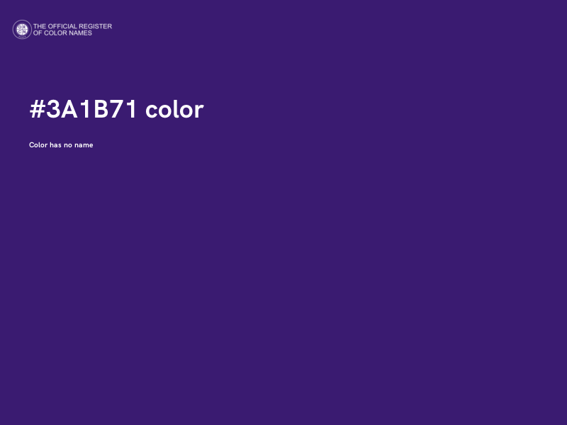 #3A1B71 color image