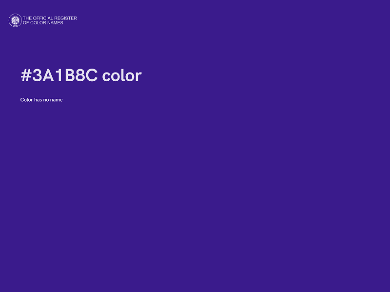 #3A1B8C color image